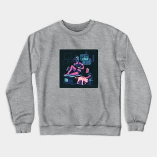 recharging for the night Crewneck Sweatshirt